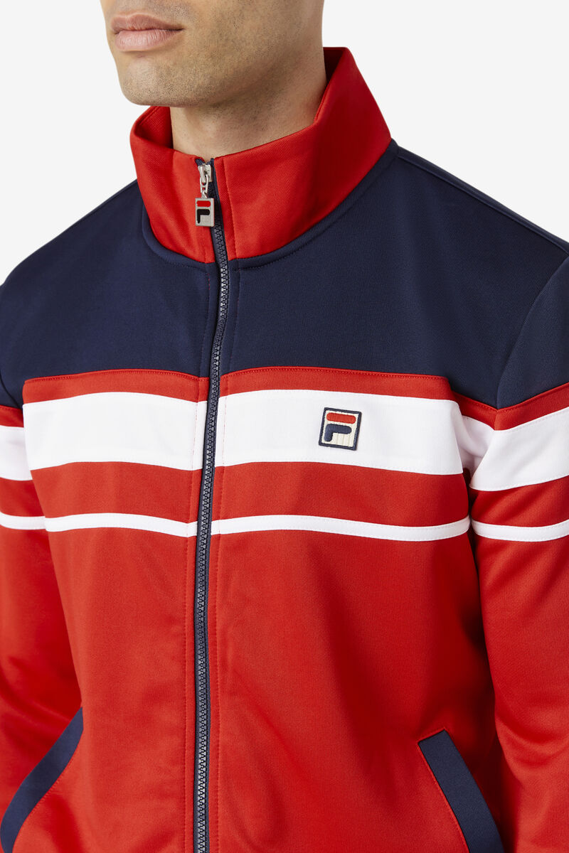 Fila Gordon Jacket Red / Navy / White | G7Bk9BWUURF