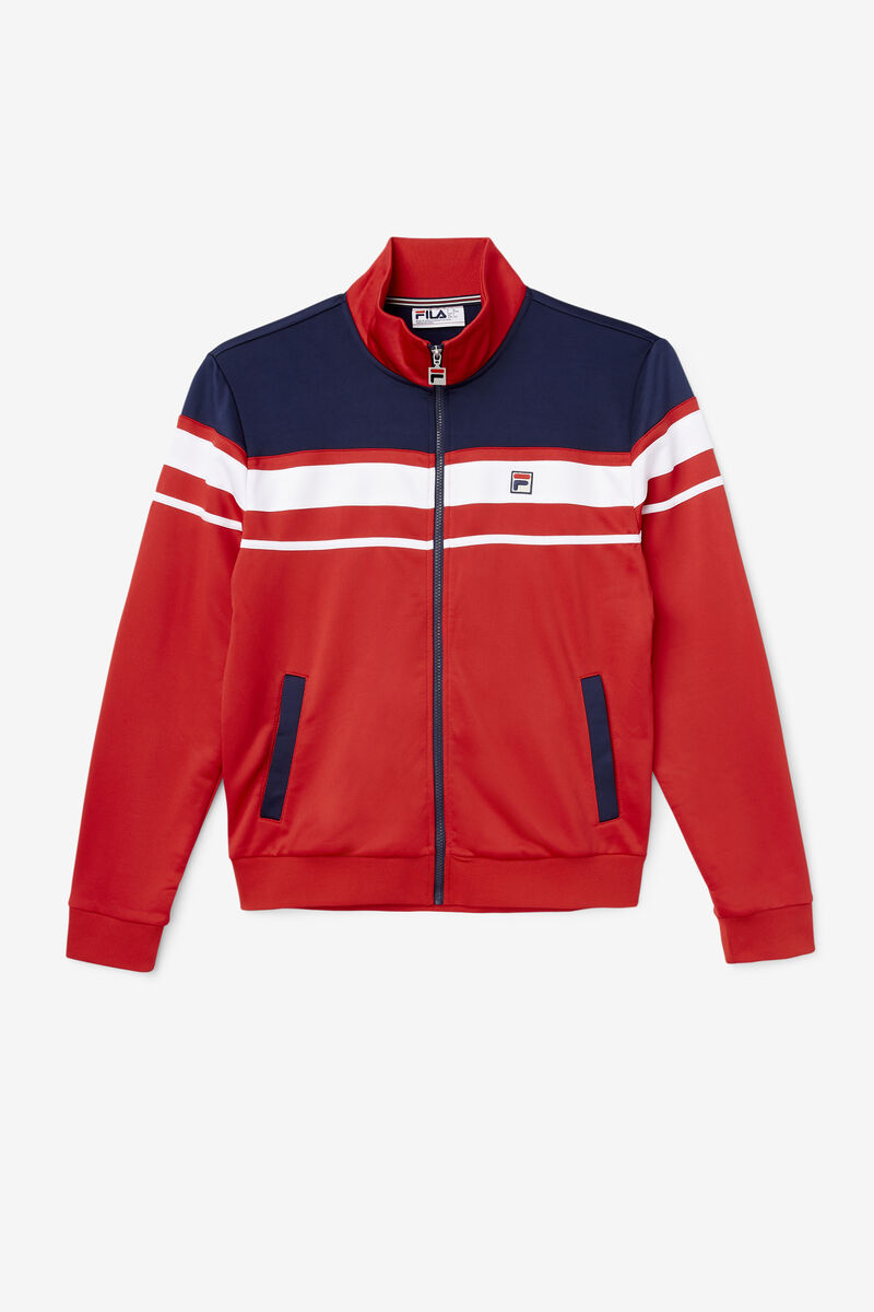 Fila Gordon Jacket Red / Navy / White | G7Bk9BWUURF