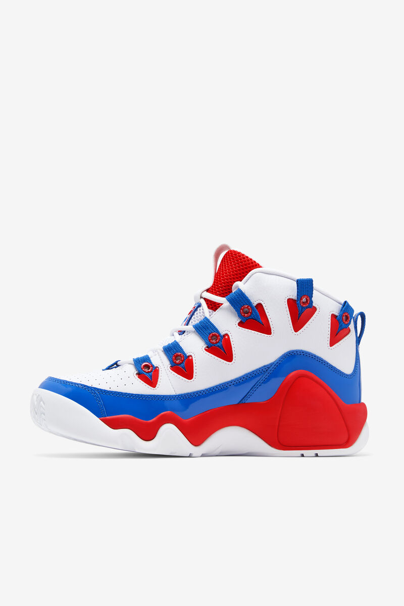 Fila Grant Hill 1 Basketball Shoes | Fila White / Red / Blue | TZNu4HB9y2R