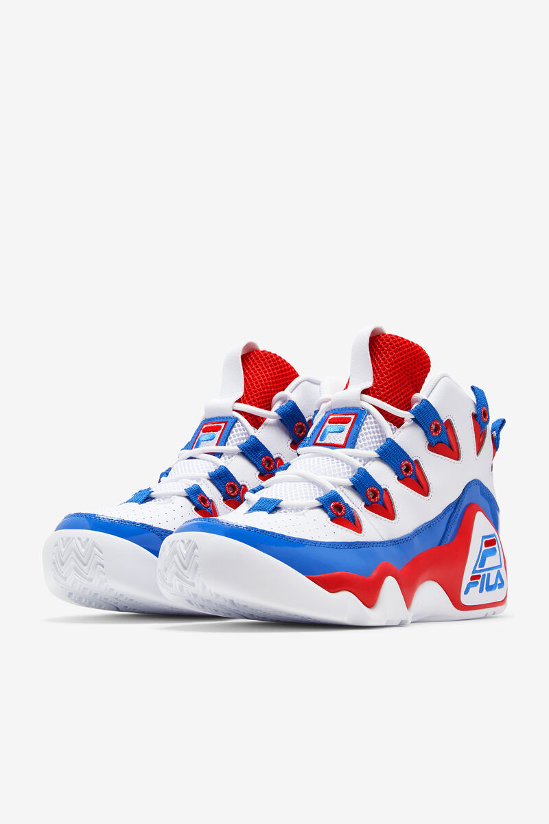 Fila Grant Hill 1 Basketball Shoes | Fila White / Red / Blue | TZNu4HB9y2R