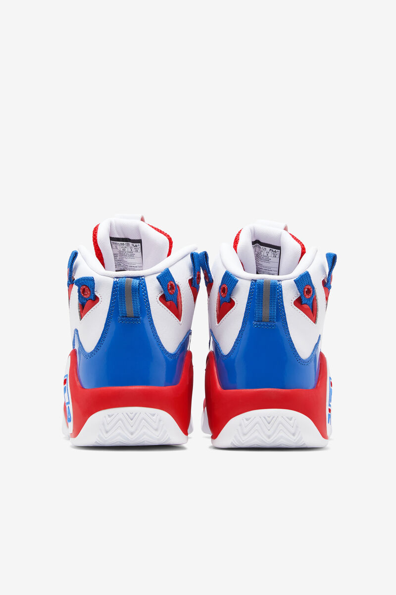 Fila Grant Hill 1 Basketball Shoes | Fila White / Red / Blue | TZNu4HB9y2R