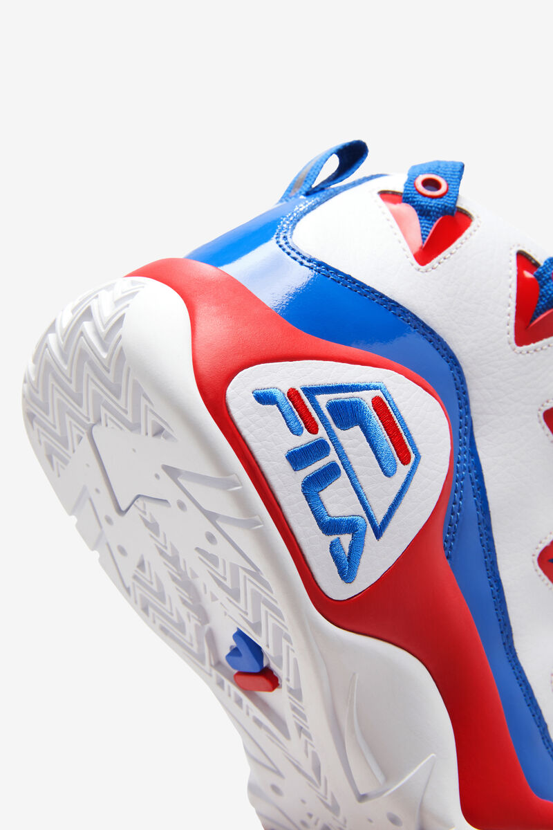 Fila Grant Hill 1 Basketball Shoes | Fila White / Red / Blue | TZNu4HB9y2R