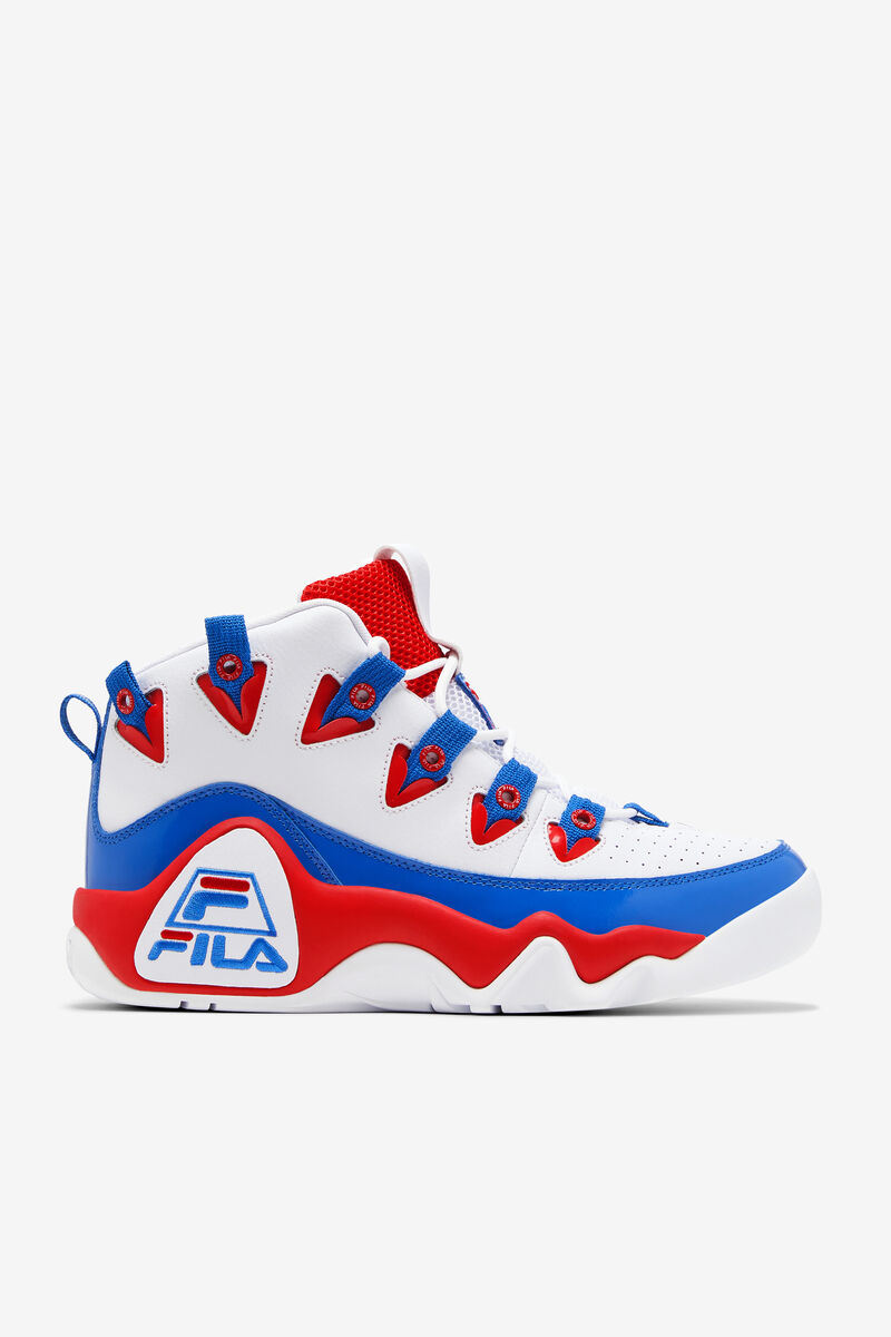 Fila Grant Hill 1 Basketball Shoes | Fila White / Red / Blue | TZNu4HB9y2R