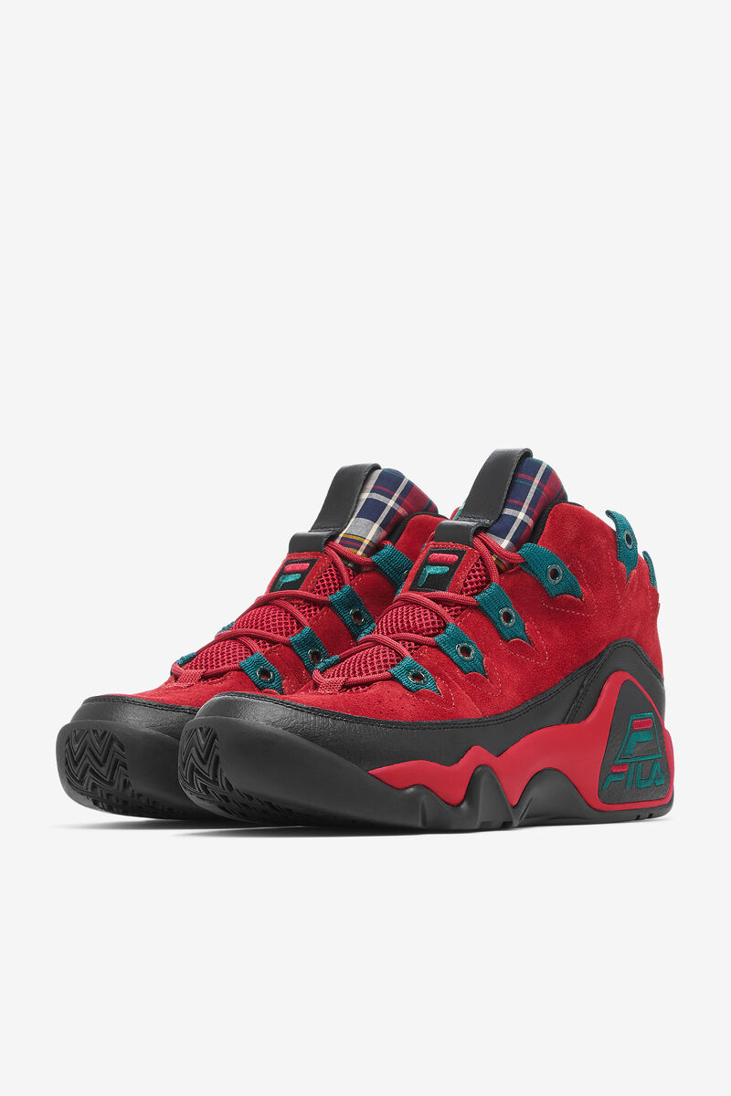 Fila Grant Hill 1 Shoes - Plaid Tongue | Fila Black | IQCggBZ1ZSi