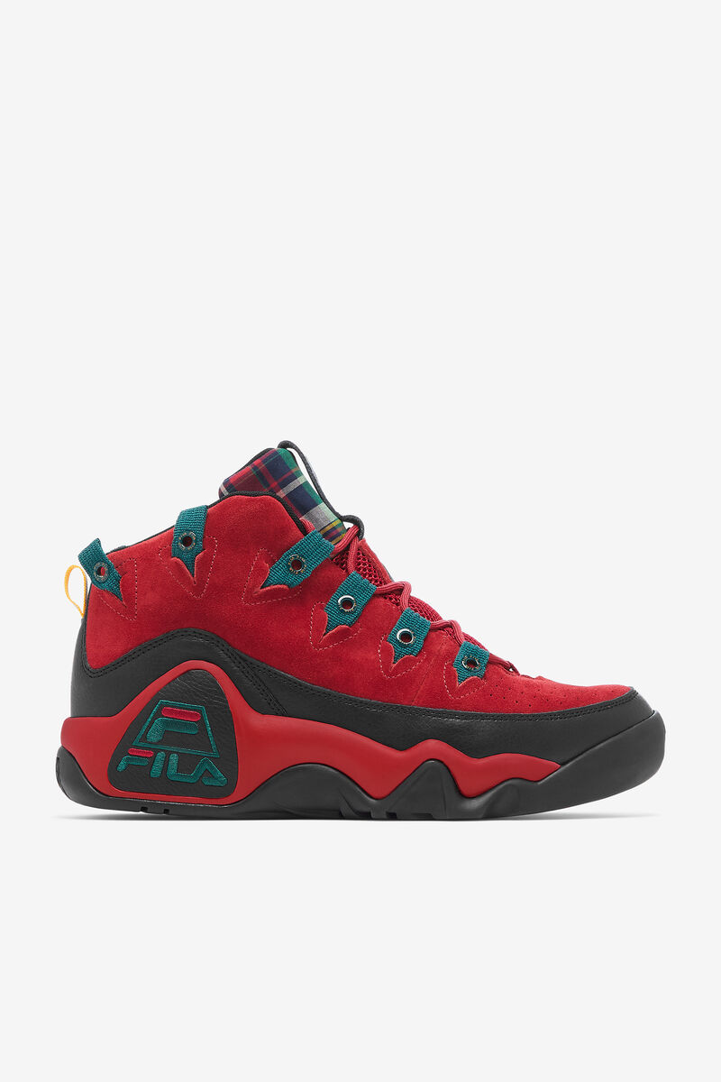 Fila Grant Hill 1 Shoes - Plaid Tongue | Fila Black | IQCggBZ1ZSi