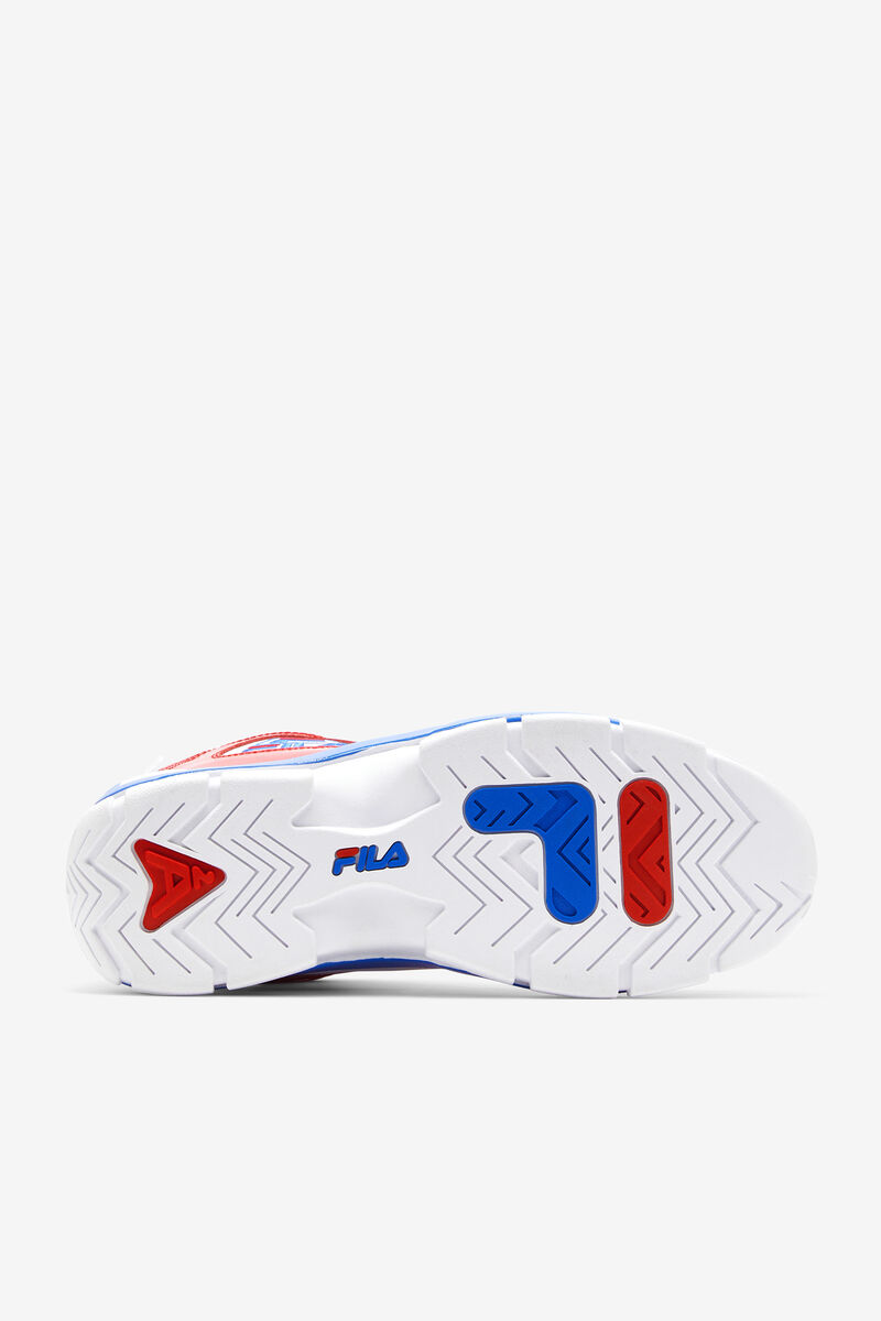 Fila Grant Hill 2 - Red, White & Blue Basketball Shoes | Fila White / Red / Blue | WOajYXMRMSa