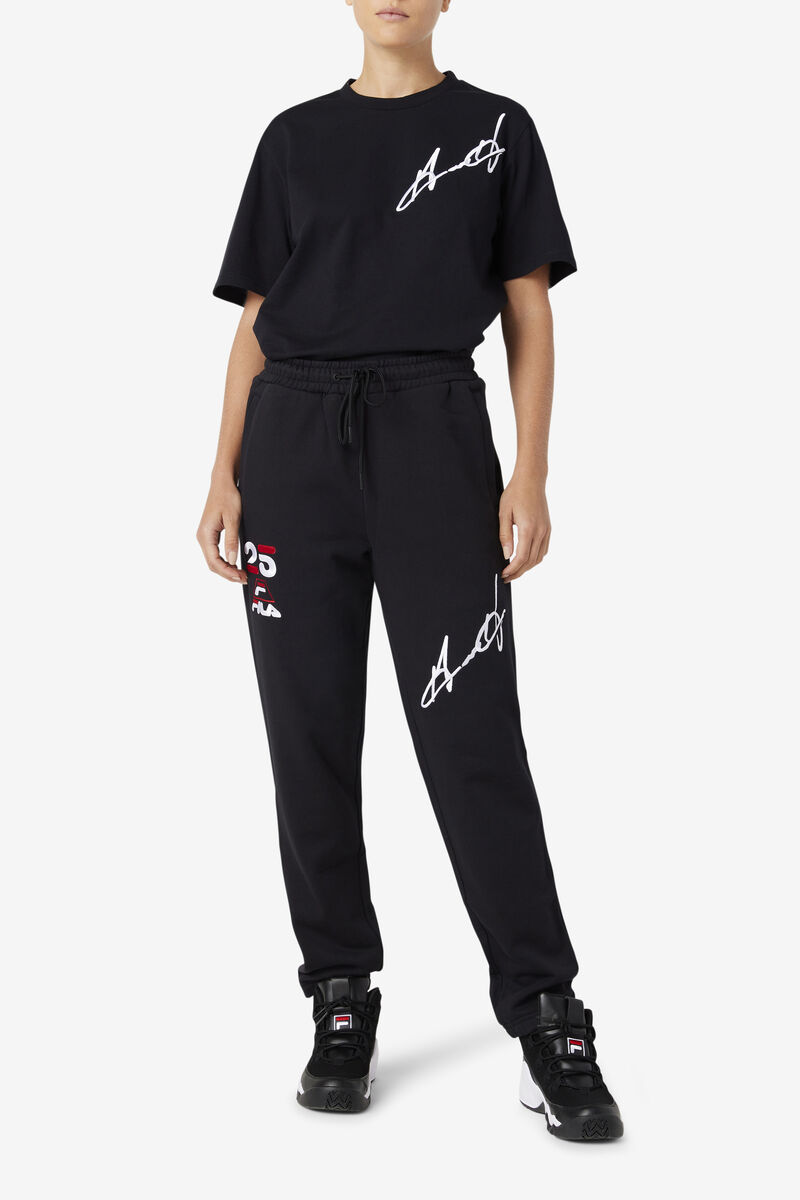 Fila Grant Hill Orson Pant Black | BUgInrz7BfA