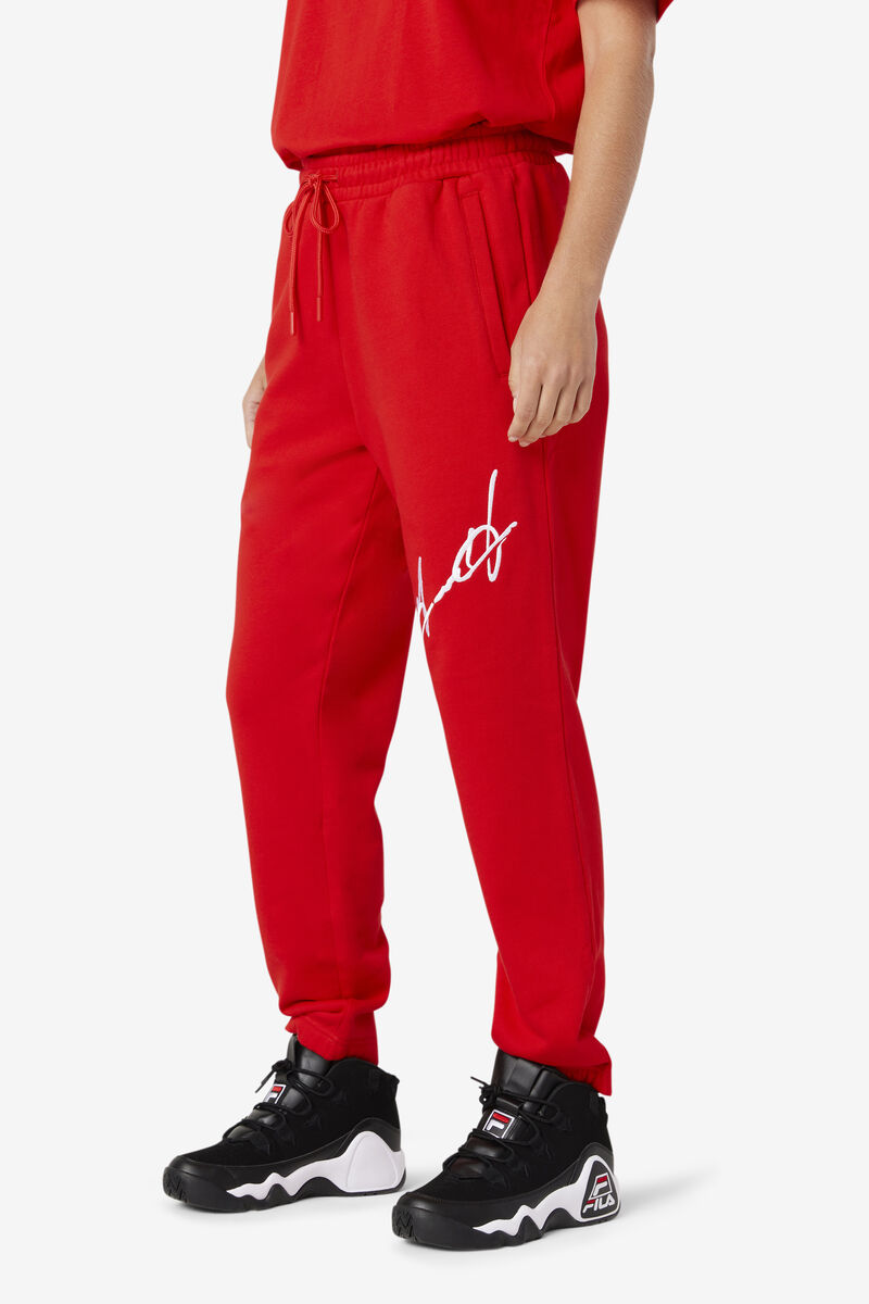 Fila Grant Hill Orson Pant Red | NmgJxUTBx7m