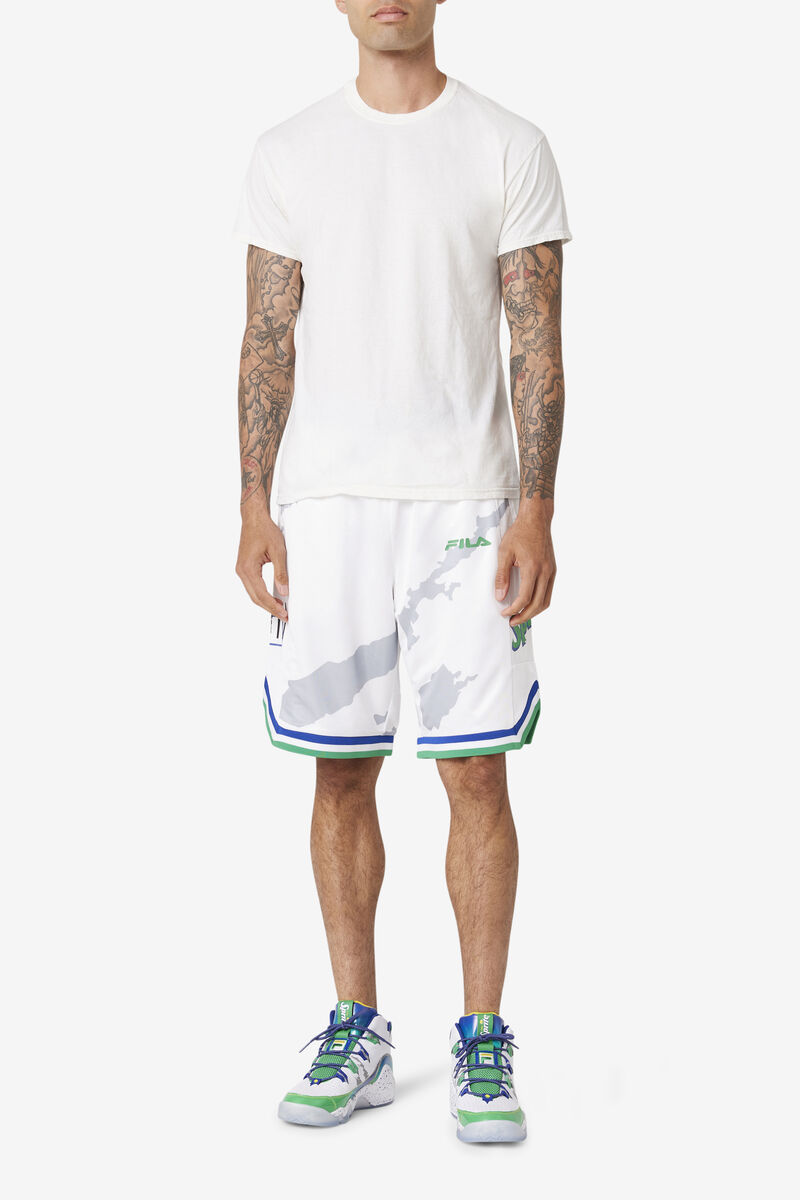 Fila Grant Hill X Sprite Short White / Blue | BZrpOTiJ8D6