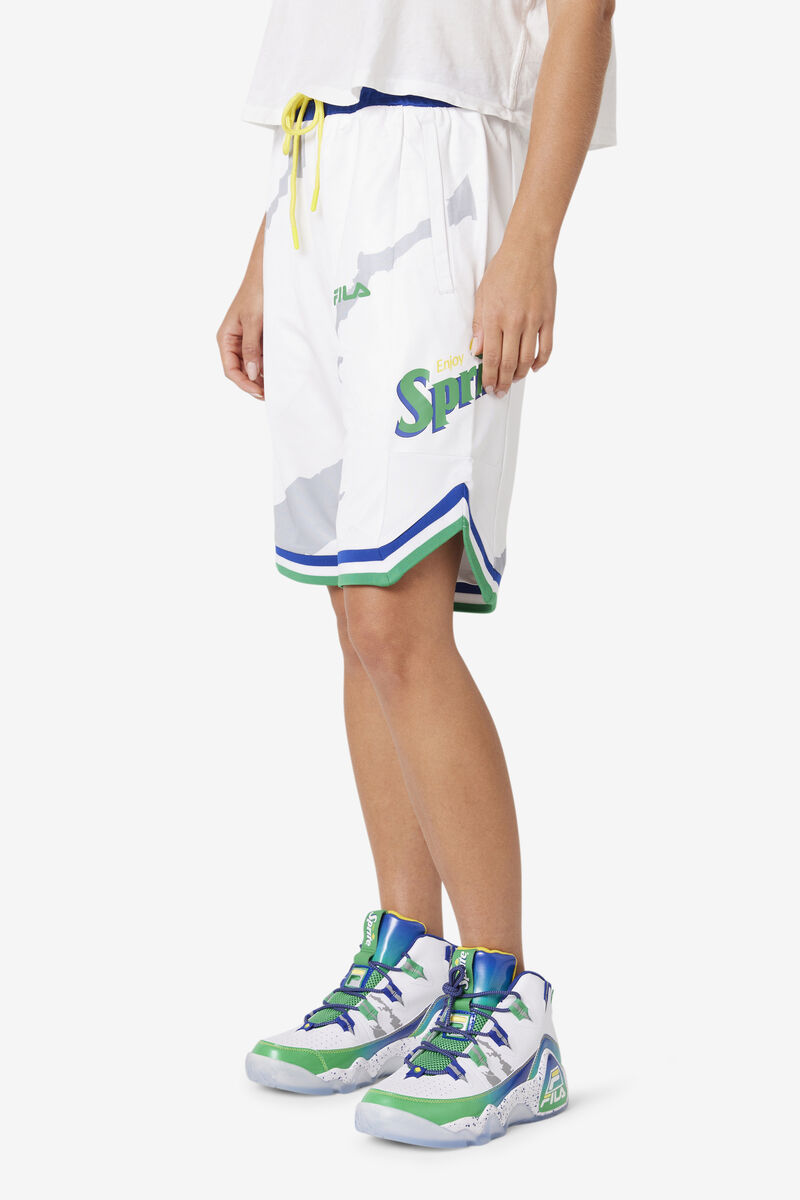 Fila Grant Hill X Sprite Short White / Blue | BZrpOTiJ8D6