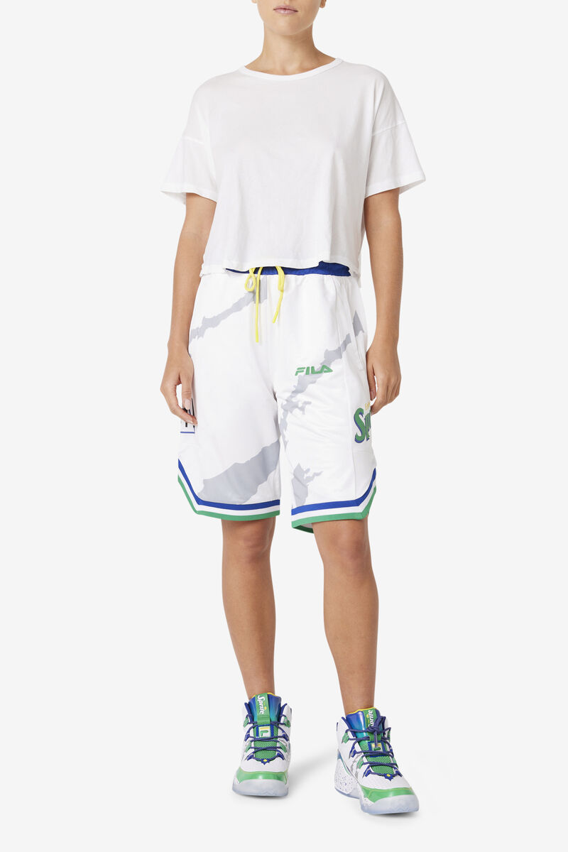 Fila Grant Hill X Sprite Short White / Blue | BZrpOTiJ8D6