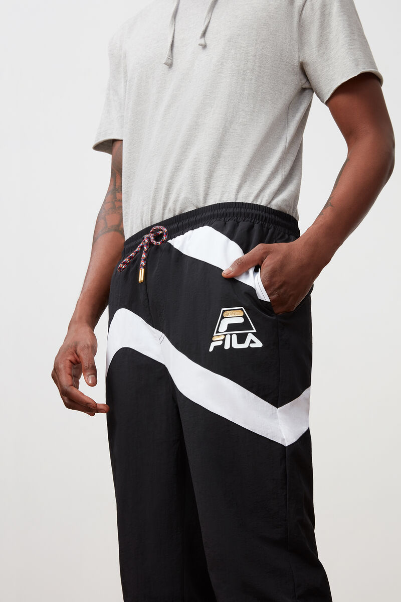 Fila Grant Hill Zenith Woven Pant Black / White / Black | MUtHd81MOlS