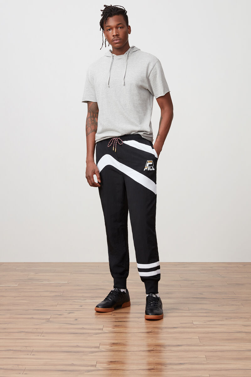 Fila Grant Hill Zenith Woven Pant Black / White / Black | MUtHd81MOlS