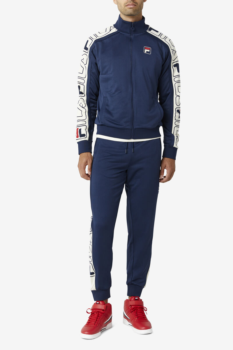 Fila Greene Pant Navy / Red | NZ4LWUJkmiE