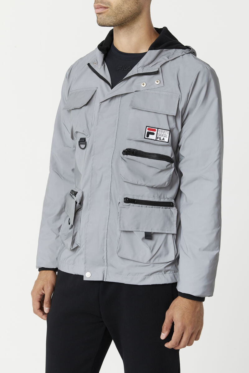 Fila Grivola Shell Jacket Silver | MU8WnIxHiNa