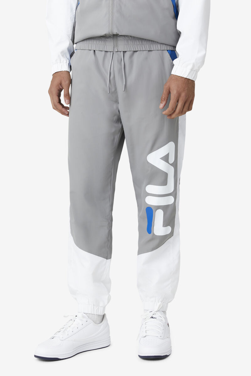 Fila Gustavo Pant Grey / White / Blue | 3VktVroWN7v