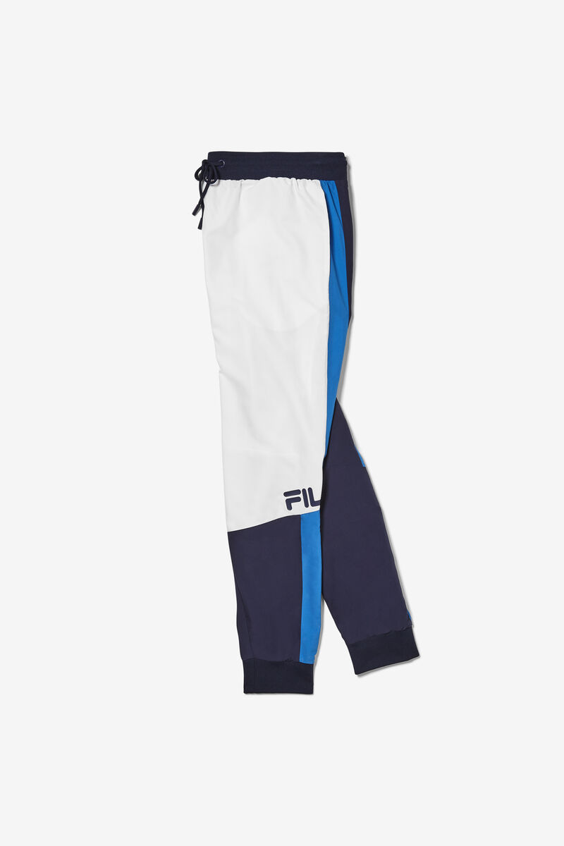 Fila Hudson Track Pant White / Navy / Blue | 9E5aKAATqUg