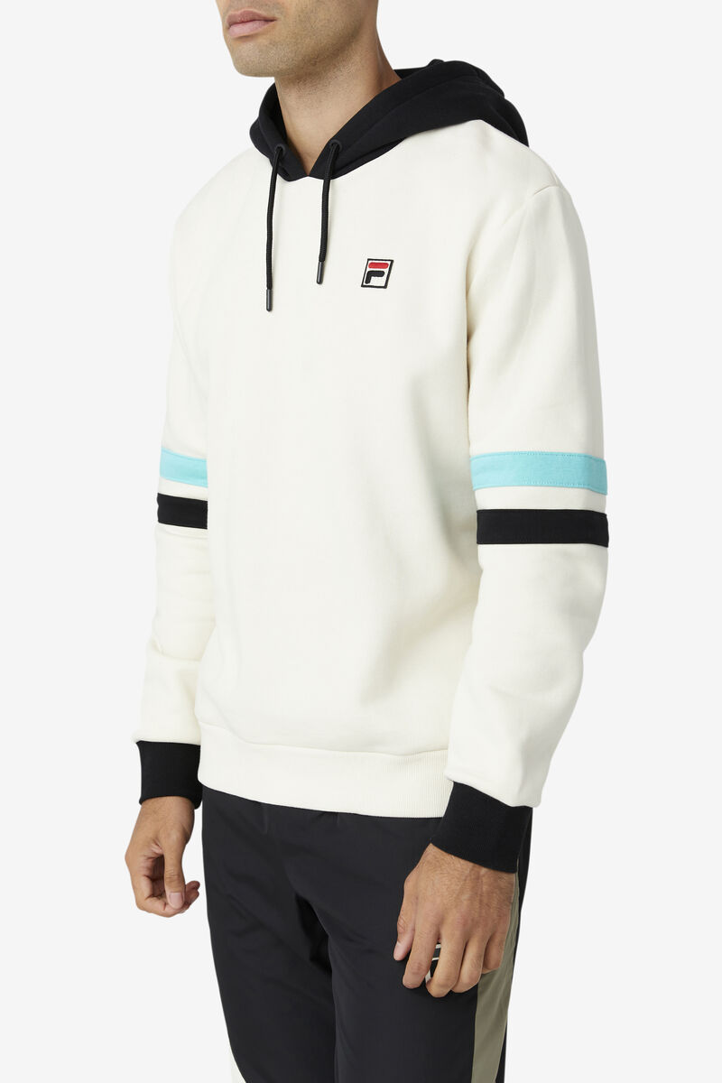 Fila Hurley Hoodie Black / Blue Turquoise | 3ip8adIaPVV