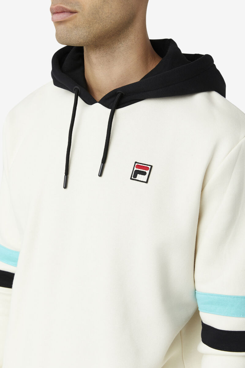 Fila Hurley Hoodie Black / Blue Turquoise | 3ip8adIaPVV