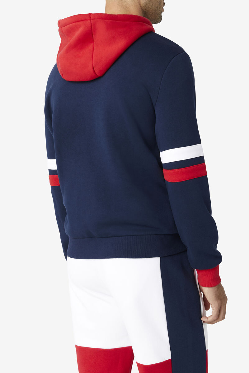 Fila Hurley Hoodie Navy / Red / White | BdOrVwWr2cw