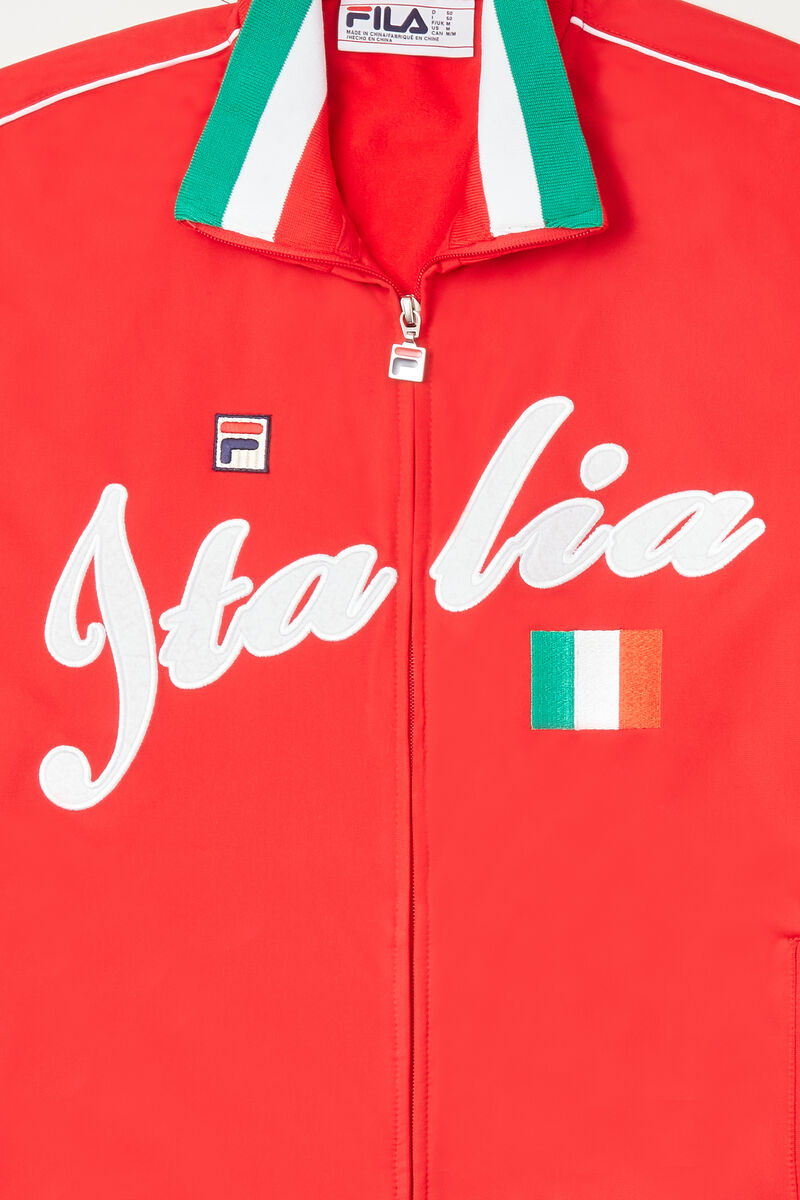 Fila Italia Track Jacket Red / White | 4PulbNNWqoM