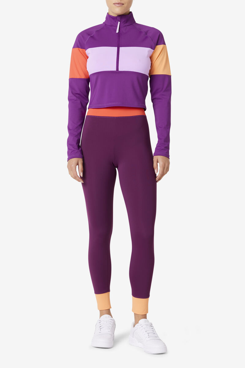 Fila Jaida Based Layer Half Zip Purple | fwwLXJhFelk