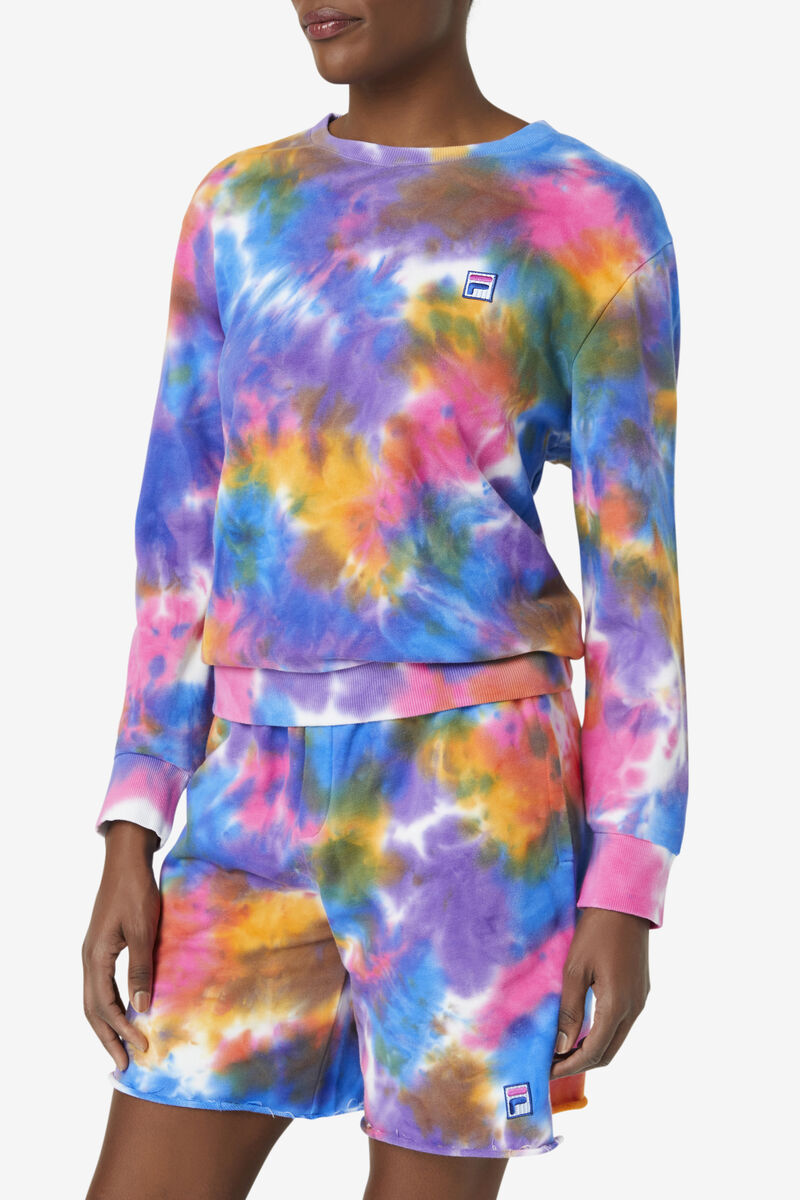 Fila Jamie Tie Dye Crewneck Sweater Multicolor | NuTwv7Ehoso