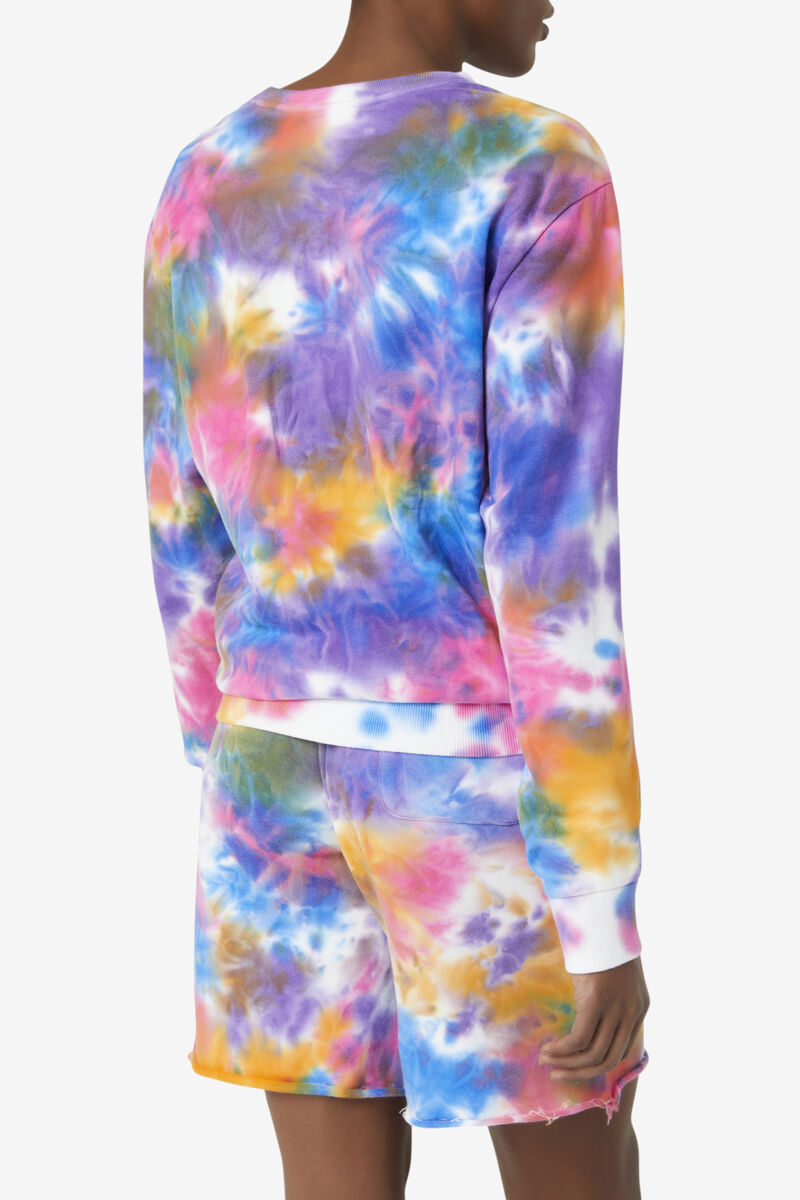 Fila Jamie Tie Dye Crewneck Sweater Multicolor | NuTwv7Ehoso