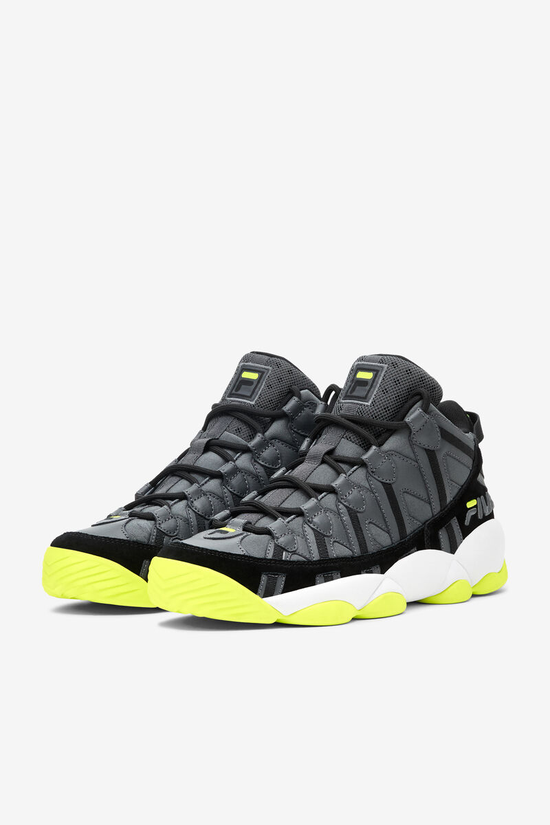 Fila Jerry Stackhouse Spaghetti Sneakers | Fila Dark Grey / Black / Yellow | QnIU7xPavLQ