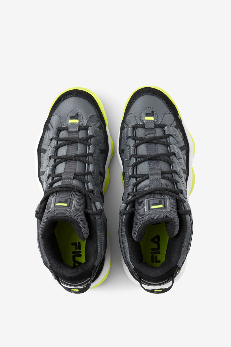 Fila Jerry Stackhouse Spaghetti Sneakers | Fila Dark Grey / Black / Yellow | QnIU7xPavLQ