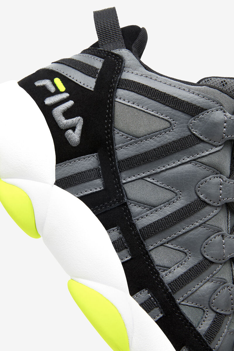 Fila Jerry Stackhouse Spaghetti Sneakers | Fila Dark Grey / Black / Yellow | QnIU7xPavLQ