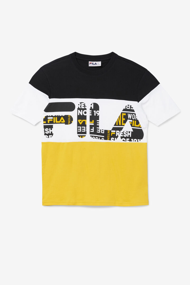 Fila Johnson Black / Yellow / White | 3Od4NnKk3cd