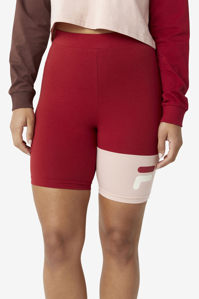 Fila Kaira Bike Shorts Red / Rose | EAAXwr8sDgE