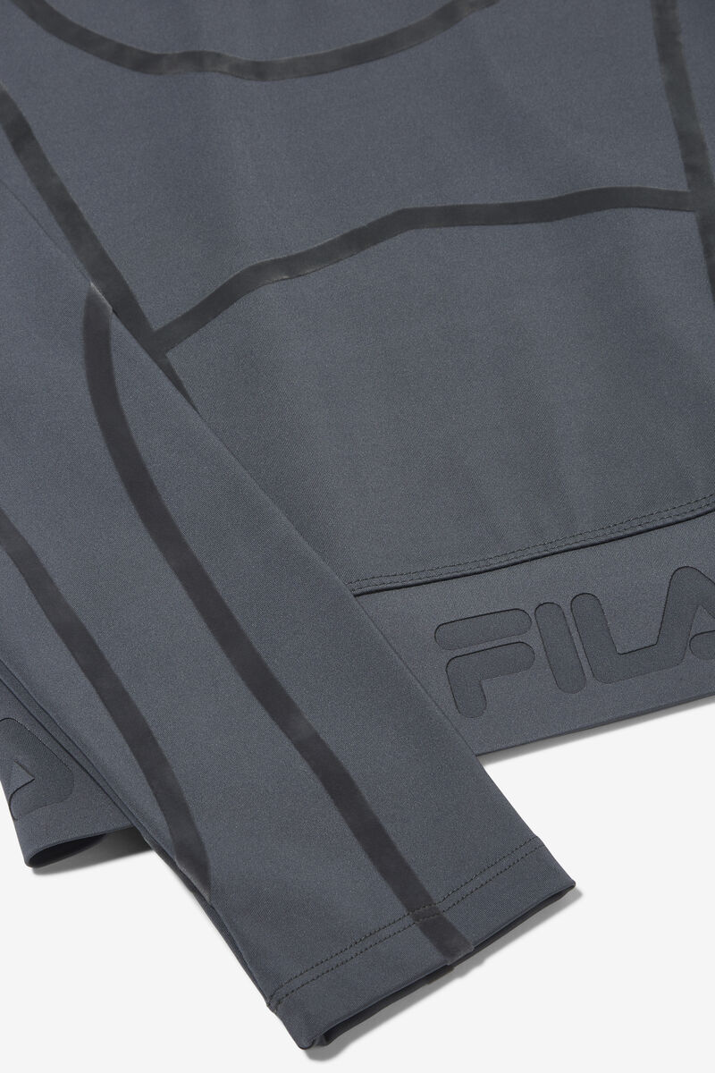 Fila Kalyani Long Sleeve Top Dark Grey | AyT4sKsL4iC