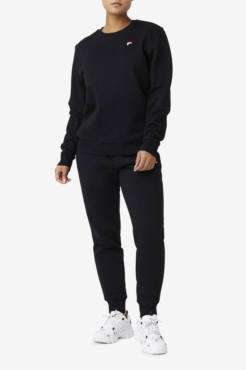 Fila Kieve Sweatshirt Black | Ebrye6SDAM8