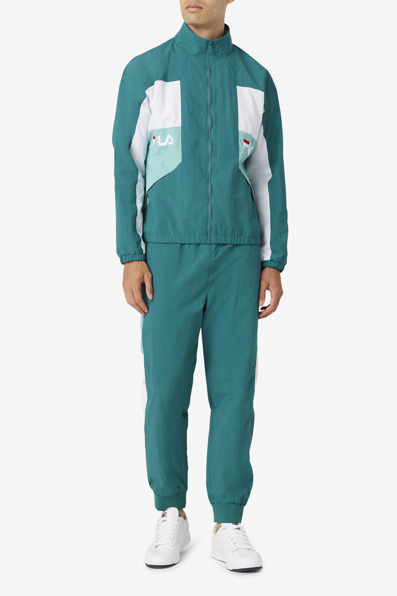 Fila Klio Windpant Dark Turquoise / White | Sr7HbEJOcx9