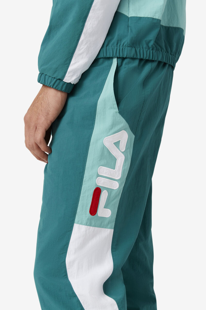 Fila Klio Windpant Dark Turquoise / White | Sr7HbEJOcx9