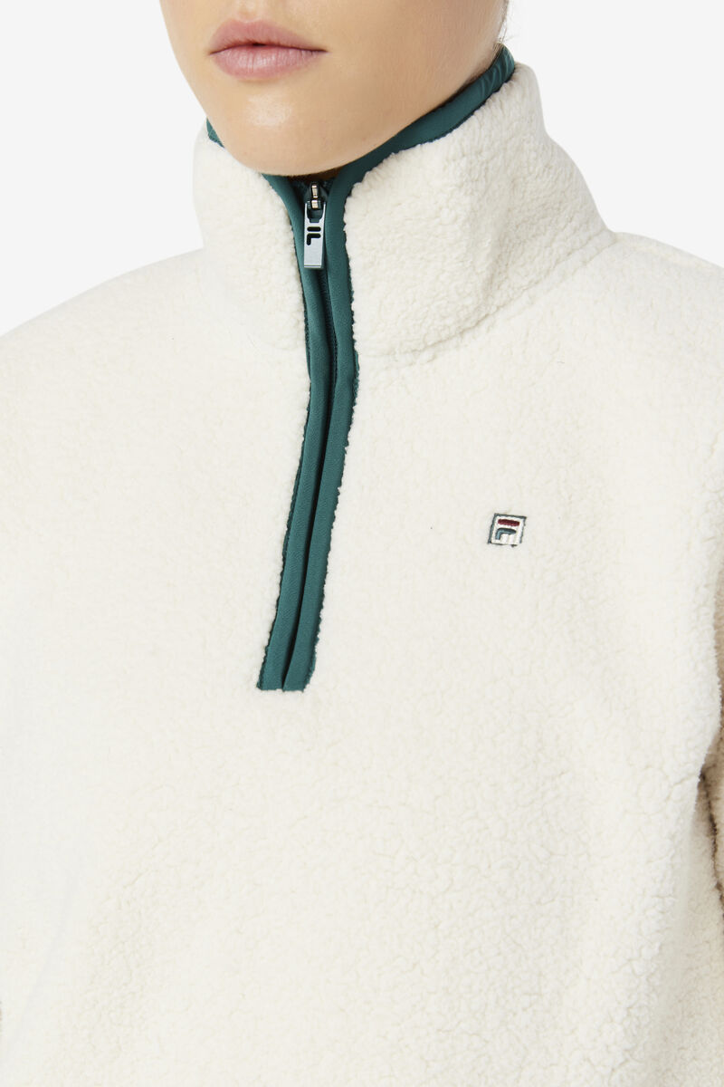 Fila Kyomi Quarter Zip Pullover Light Yellow | wF5UHKNBpAD