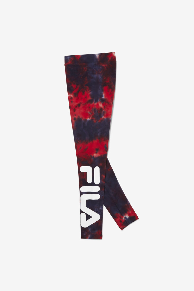 Fila Laila Tie Dye Legging Navy / Red | Ek3yXcqtj2G