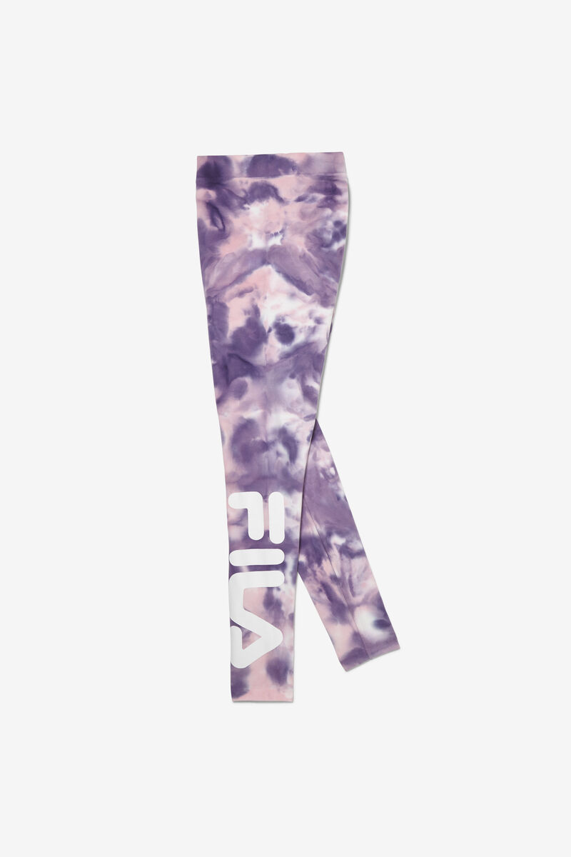 Fila Laila Tie Dye Legging Purple / Pink | VSEaUDTxjGJ