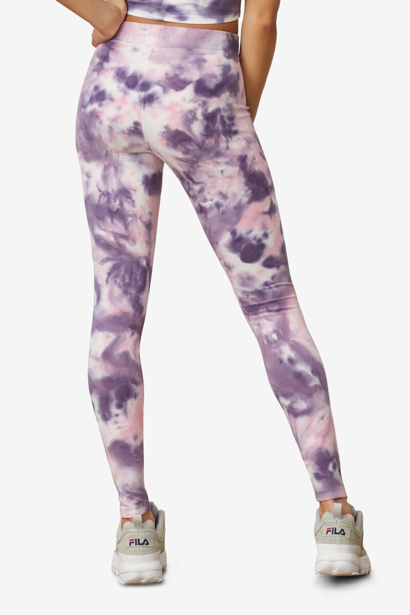 Fila Laila Tie Dye Legging Purple / Pink | VSEaUDTxjGJ