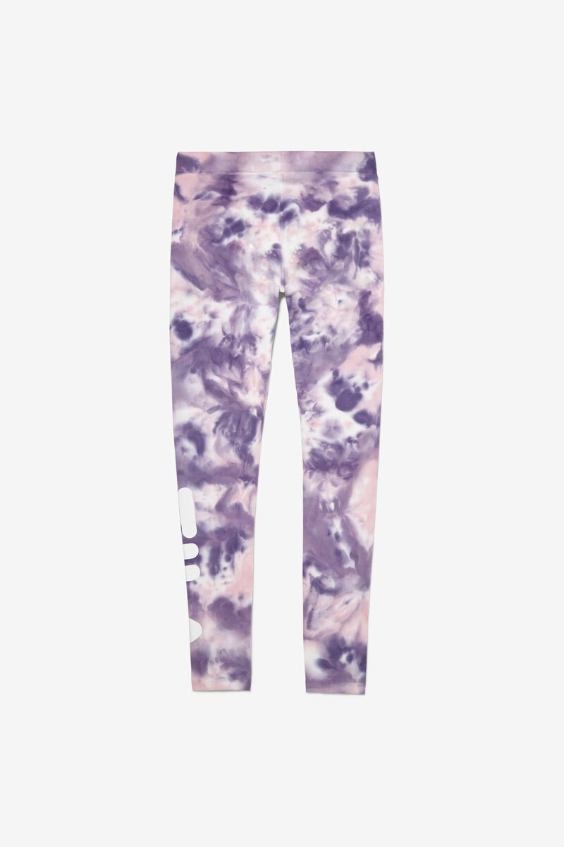 Fila Laila Tie Dye Legging Purple / Pink | VSEaUDTxjGJ