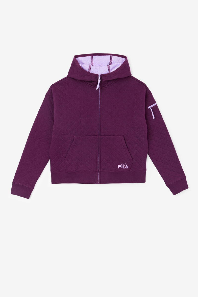 Fila Leilani Quilted Jacket Rose Red | gF2o3DntZ9j