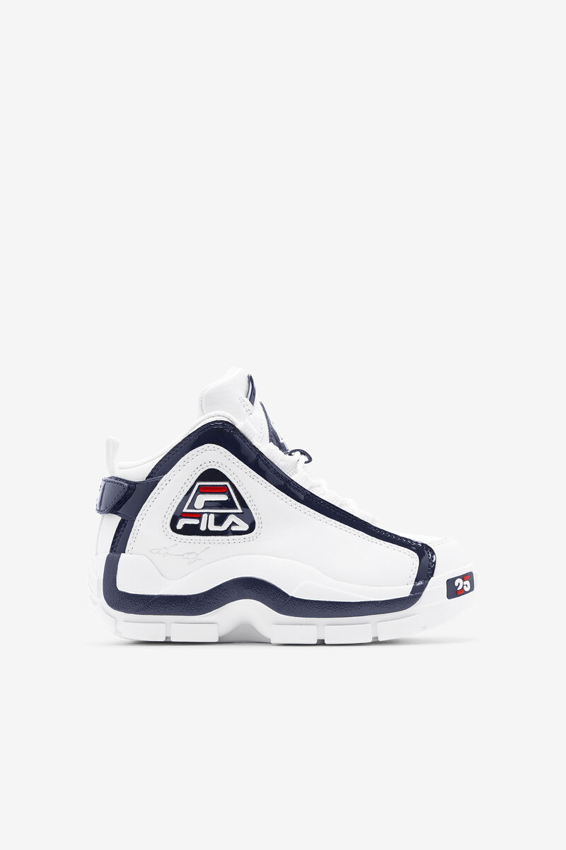 Fila Little Grant Hill 2 25th Anniversary Edition White / Navy / Red | WHEdb4TZrqt