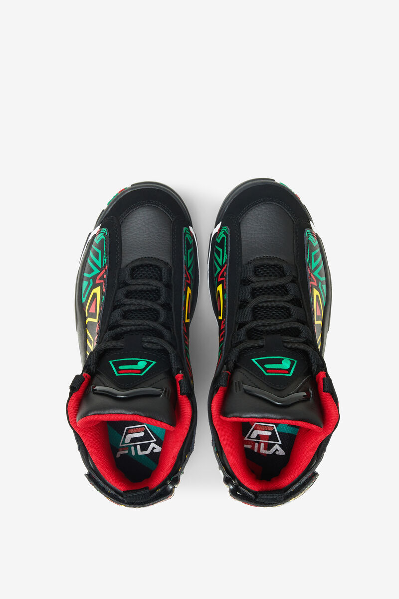 Fila Little Grant Hill 2 Black / Lemon | Hk3UEUklXkm