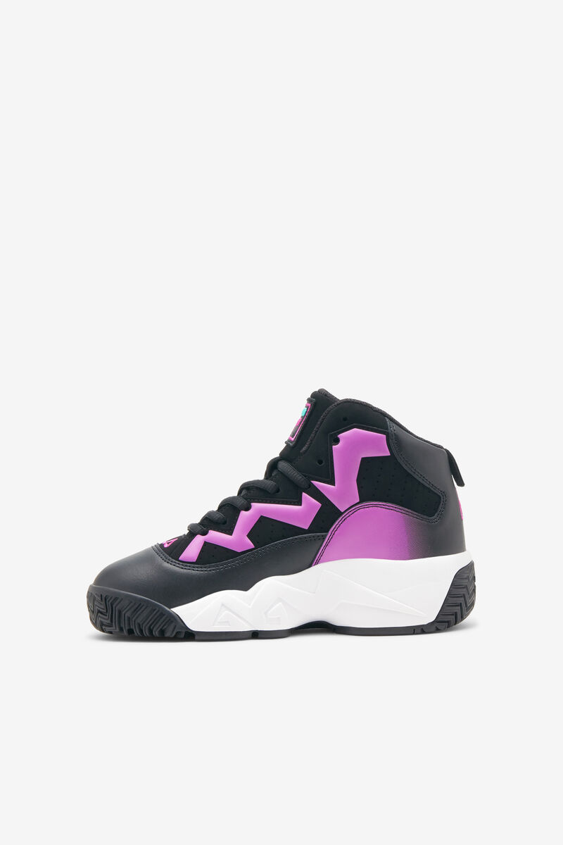 Fila Little Mb Black / Purple Green Flower / White | dHS9Femnfru