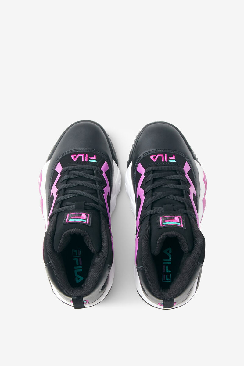 Fila Little Mb Black / Purple Green Flower / White | dHS9Femnfru