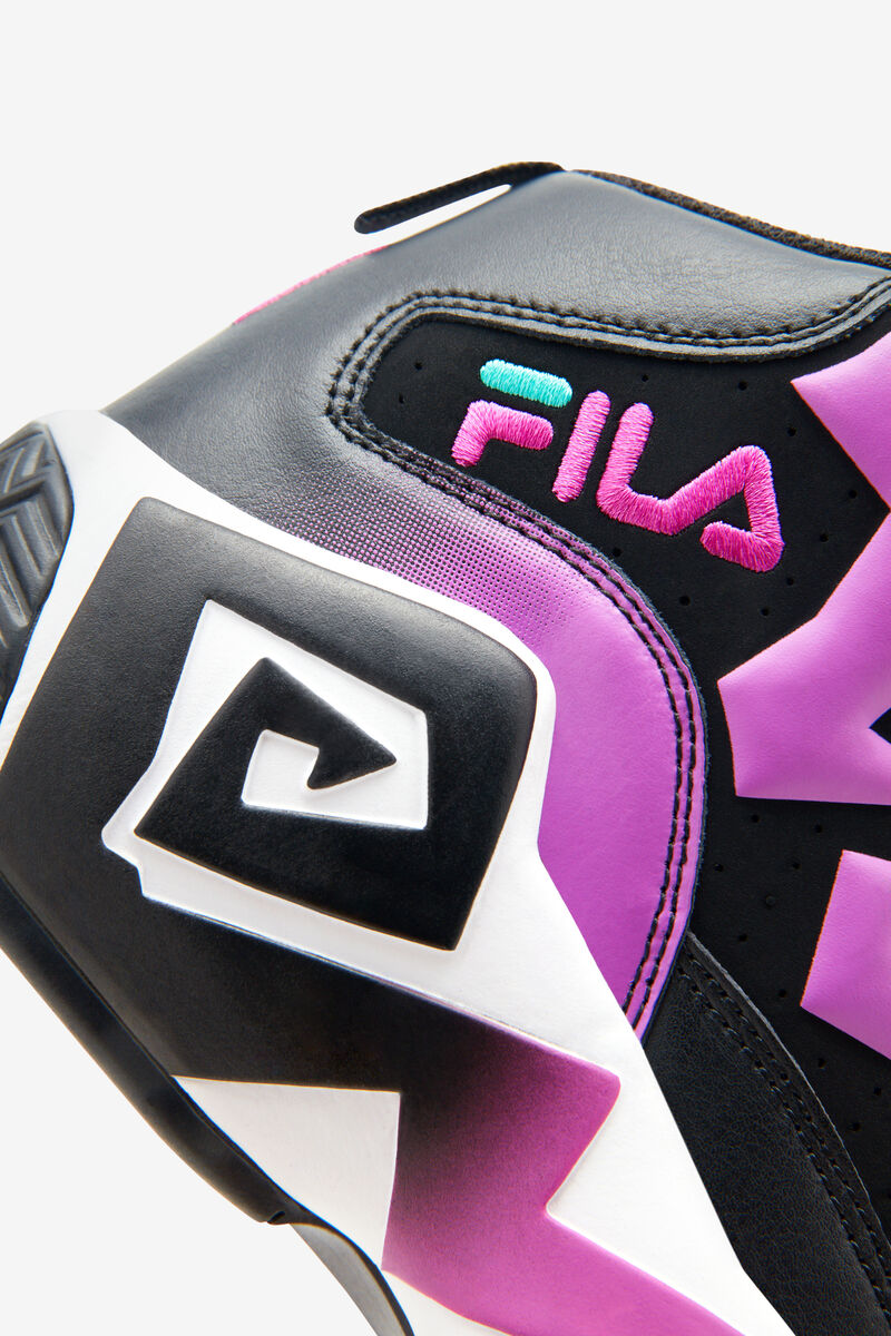 Fila Little Mb Black / Purple Green Flower / White | dHS9Femnfru