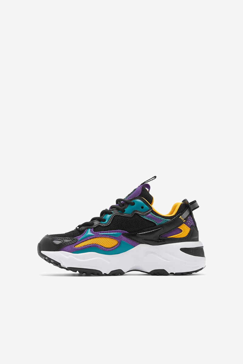 Fila Little Ray Tracer Apex Black / Royal Purple / White | 2QQxWM4UOMT