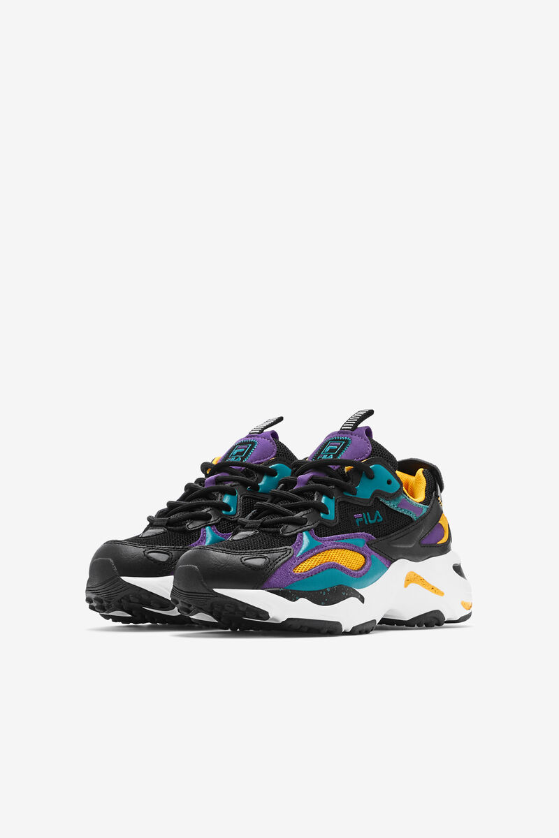 Fila Little Ray Tracer Apex Black / Royal Purple / White | 2QQxWM4UOMT